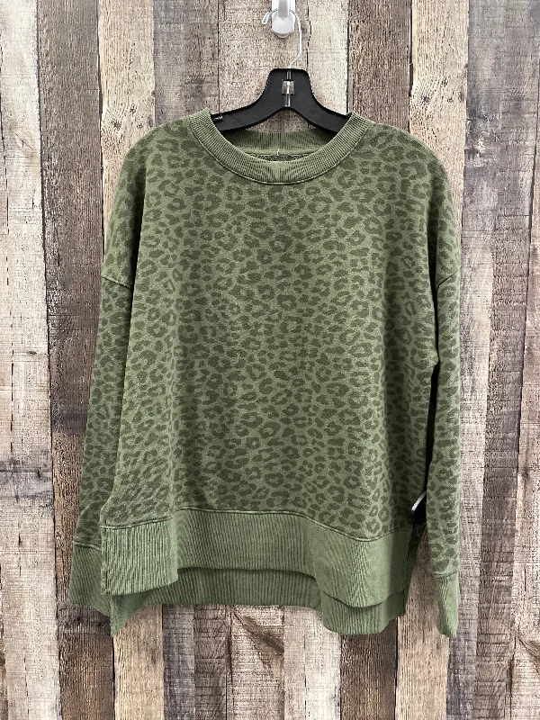 Men's Hoodies with Wind-Resistant FabricSweatshirt Crewneck By Time And Tru In Green, Size: M Men's Hoodies with Wind-Resistant FabricSweatshirt Crewneck By Time And Tru In Green, Size: M