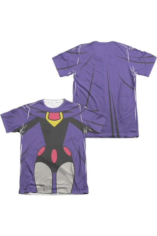 Men's Shirts with Embellished HemlinesTeen Titans Go Raven Uniform (Front/Back Print) Adult Poly/Cotton Short Sleeve Tee / T-Shirt Men's Shirts with Embellished HemlinesTeen Titans Go Raven Uniform (Front/Back Print) Adult Poly/Cotton Short Sleeve Tee / T-Shirt
