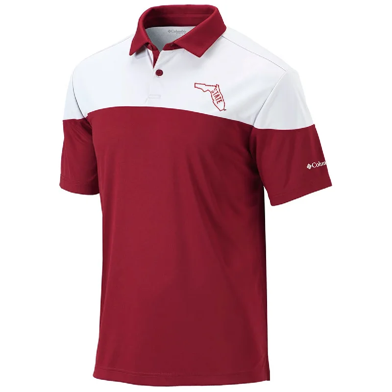 Men's Flowy Shirts for a Relaxed LookColumbia Men's Vault State of Florida Logo Best Ball Performance Polo - White/Cardinal Men's Flowy Shirts for a Relaxed LookColumbia Men's Vault State of Florida Logo Best Ball Performance Polo - White/Cardinal