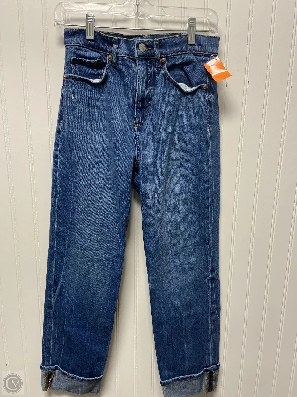 Jeans for Men with a Athletic BuildJeans Straight By Loft In Blue Denim, Size: 0