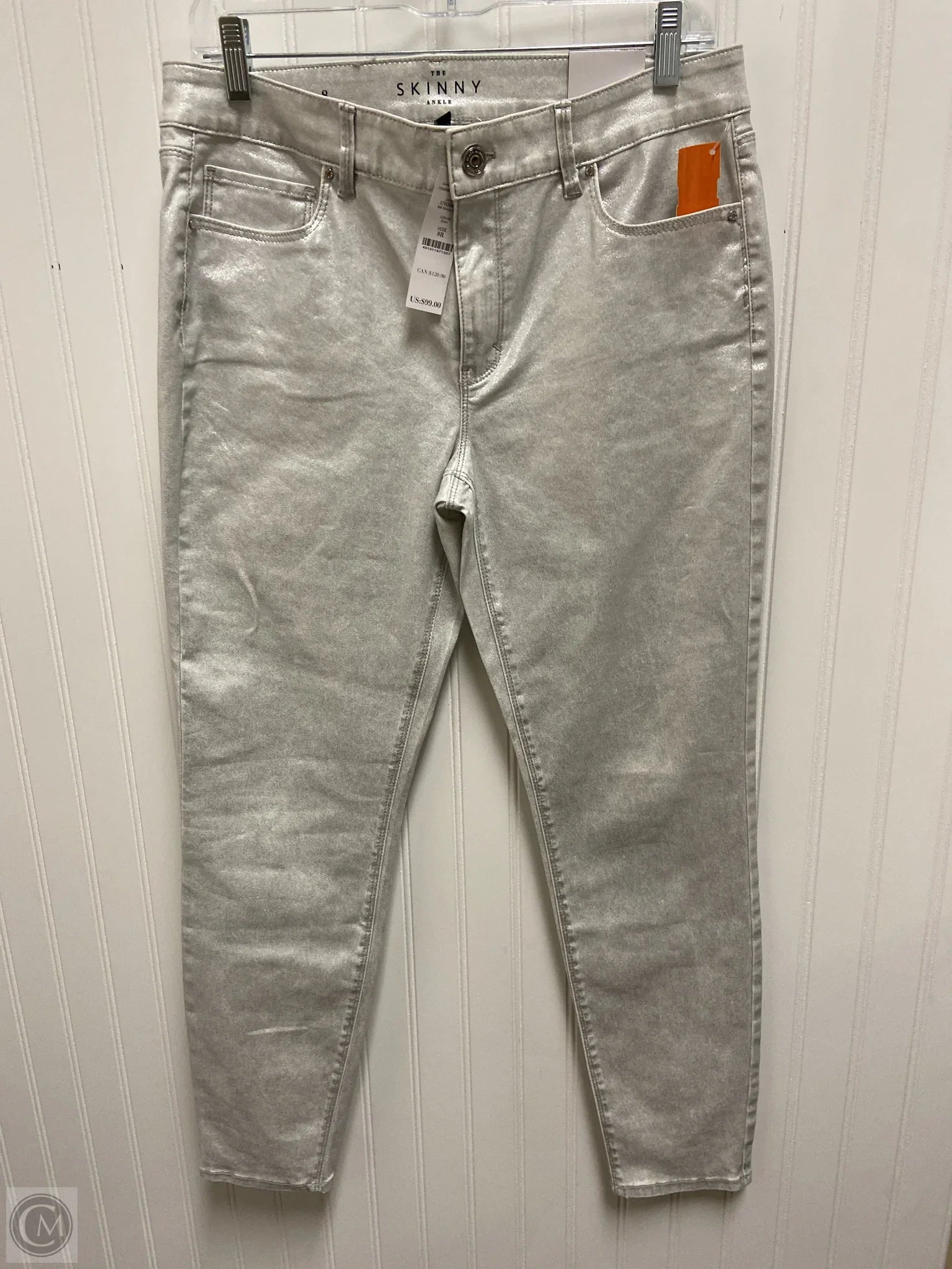 Winter Men's JeansJeans Skinny By White House Black Market In Silver, Size: 8