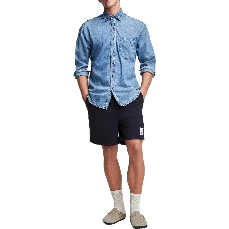Men's Moisture-Wicking Shirts for All-Day ComfortMens Denim Button-Down Shirt