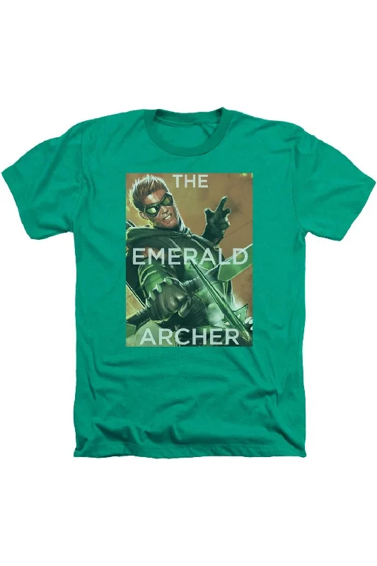 Men's Shirts with Contrast StitchingJustice League of America Trigger Adult Heather Tee / T-Shirt