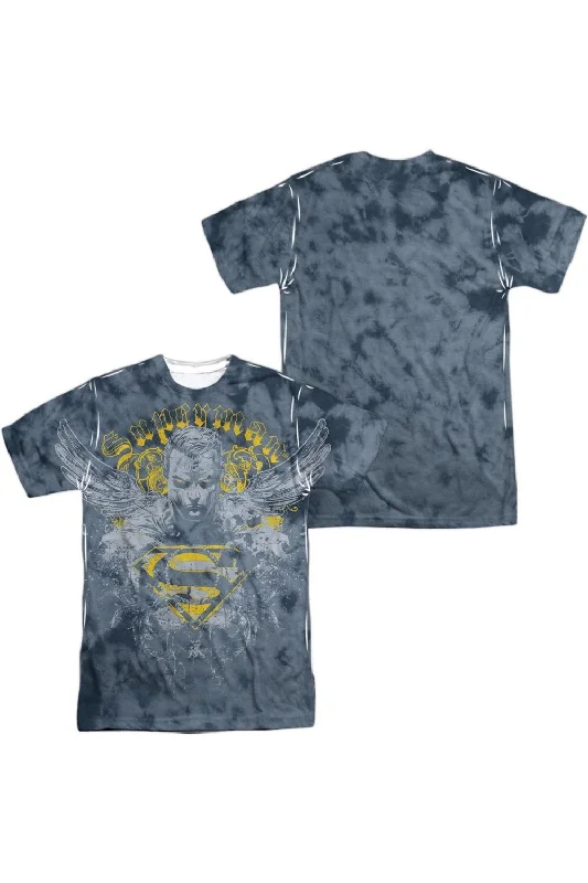 Men's Shirts with Embellished SleevesSuperman Stand Your Ground (Front/Back Print) Short Sleeve Adult 100% Poly Crew Tee / T-Shirt Men's Shirts with Embellished SleevesSuperman Stand Your Ground (Front/Back Print) Short Sleeve Adult 100% Poly Crew Tee / T-Shirt
