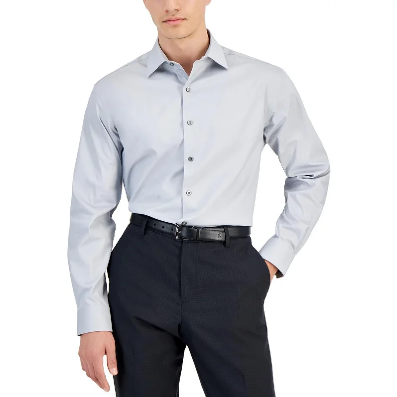 Men's Dressy Casual Shirts for Smart-Casual EventsMens Collar Cotton Button-Down Shirt