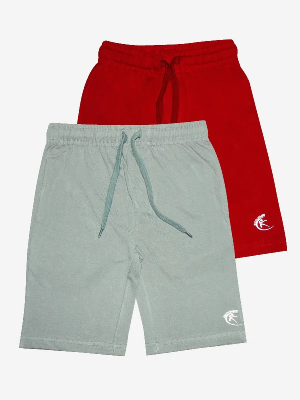 Red & Steel Grey