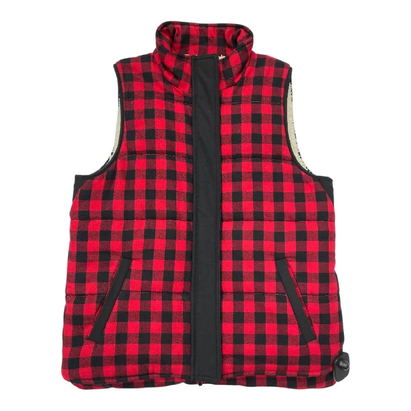 Men's Coats with LiningVest Other By Madewell In Black & Red, Size: M