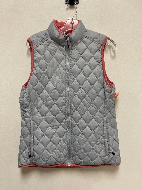 Men's Coats with Military InfluenceVest Puffer & Quilted By Asics In Grey, Size: M