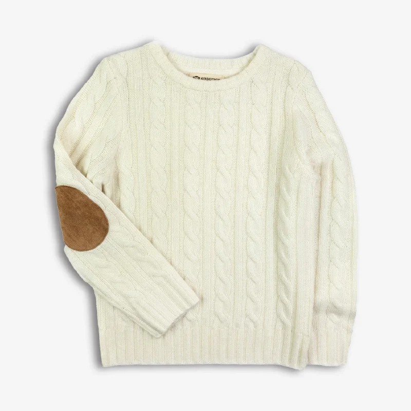 Men's Sweaters with Fold-Over CuffsFisherman Sweater | Winter White