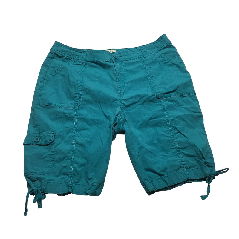Wide-Leg Men's Casual ShortsBlue Shorts St Johns Bay, Size 18w