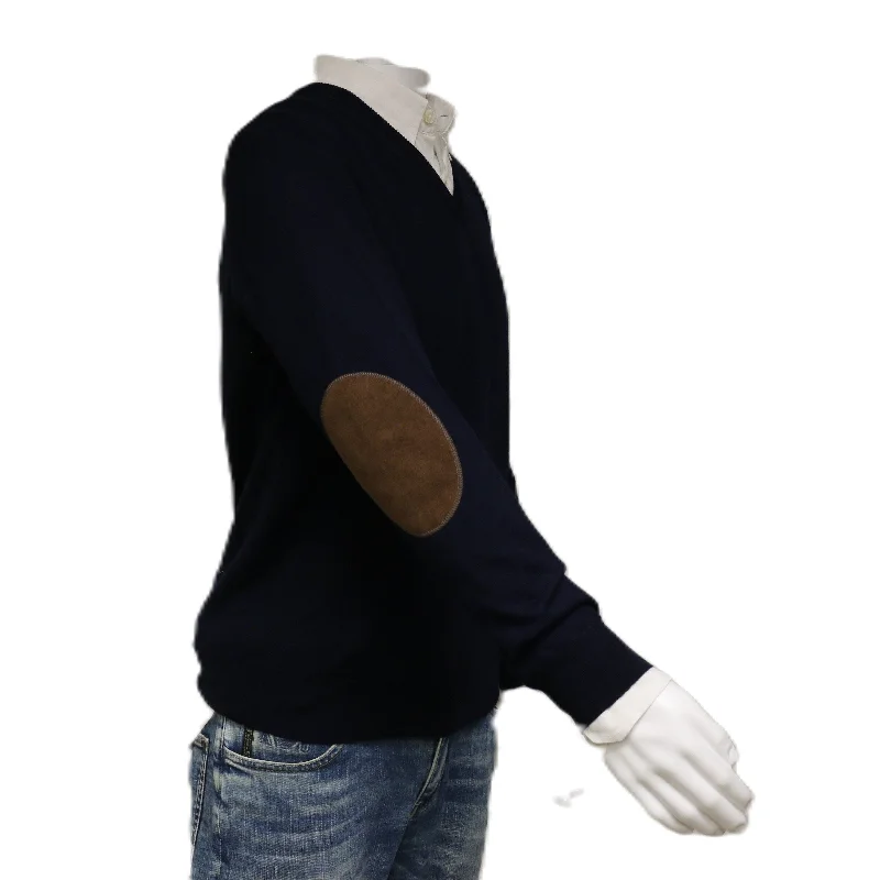 Men's Sweaters with Adjustable HemlinesWilliams Wilson Navy 100% Wool Suede VNeck Sweater for mens Men's Sweaters with Adjustable HemlinesWilliams Wilson Navy 100% Wool Suede VNeck Sweater for mens