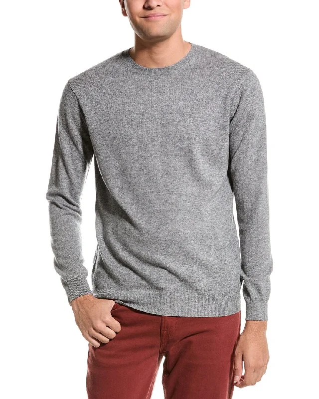 Durable Men's Acrylic SweatersForte Classic Crew Cashmere Sweater