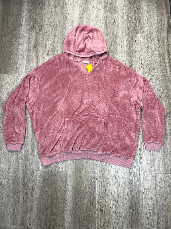 Men's Hoodies with EmbroiderySweatshirt Hoodie By Easel In Pink, Size: L