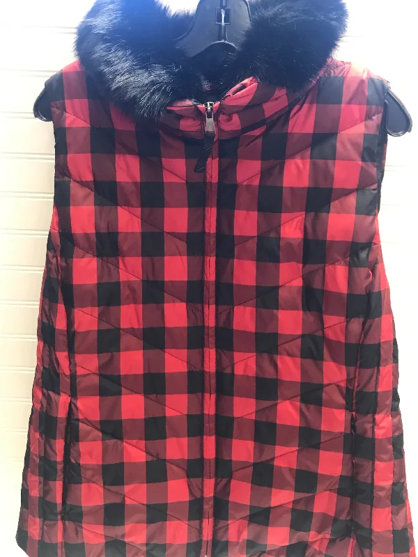 Men's Coats with Military InfluenceVest Puffer & Quilted By Talbots In Black & Red, Size: Xl Men's Coats with Military InfluenceVest Puffer & Quilted By Talbots In Black & Red, Size: Xl