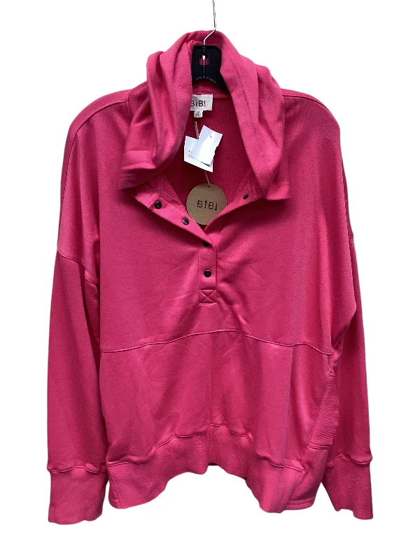 Men's Hoodies with Security PocketsSweatshirt Hoodie By Bibi In Pink, Size: Xl