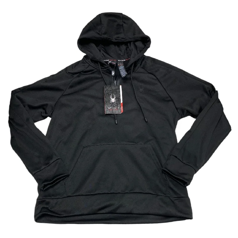 Men's Hoodies with Vintage StyleAthletic Sweatshirt Hoodie By Spyder In Black, Size: L Men's Hoodies with Vintage StyleAthletic Sweatshirt Hoodie By Spyder In Black, Size: L