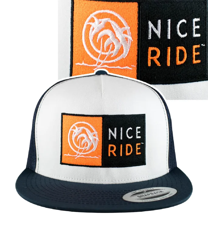 Best Casual Hats"N-R Combo" Navy Blue Trucker Hat