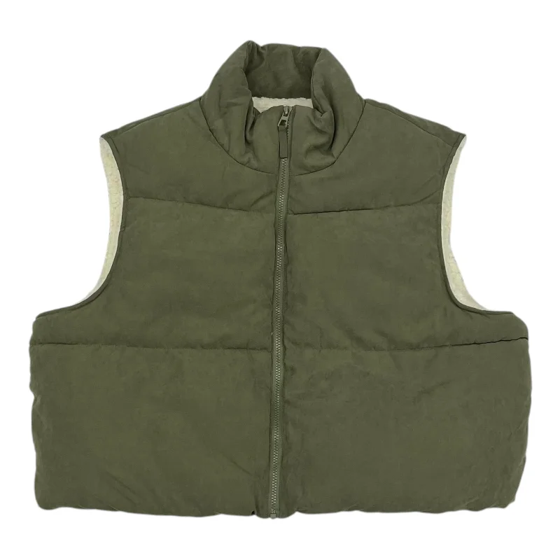 Fashionable Men's Denim JacketsVest Puffer & Quilted By Fashion Nova In Green, Size:3X Fashionable Men's Denim JacketsVest Puffer & Quilted By Fashion Nova In Green, Size:3X