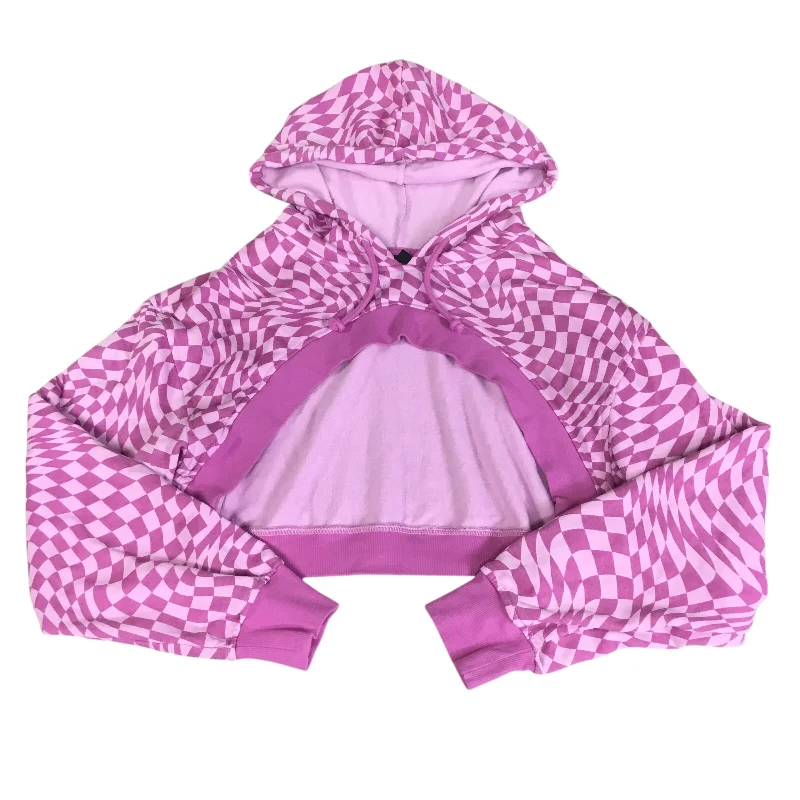 Men's Hoodies with Reinforced HemsSweatshirt Hoodie By Divided In Pink, Size: M