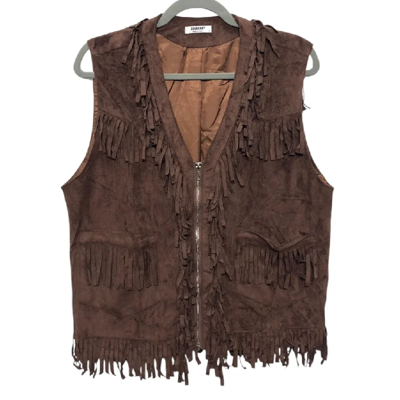 Men's Coats for Mild WeatherVest Other By Clothes Mentor In Brown, Size: M