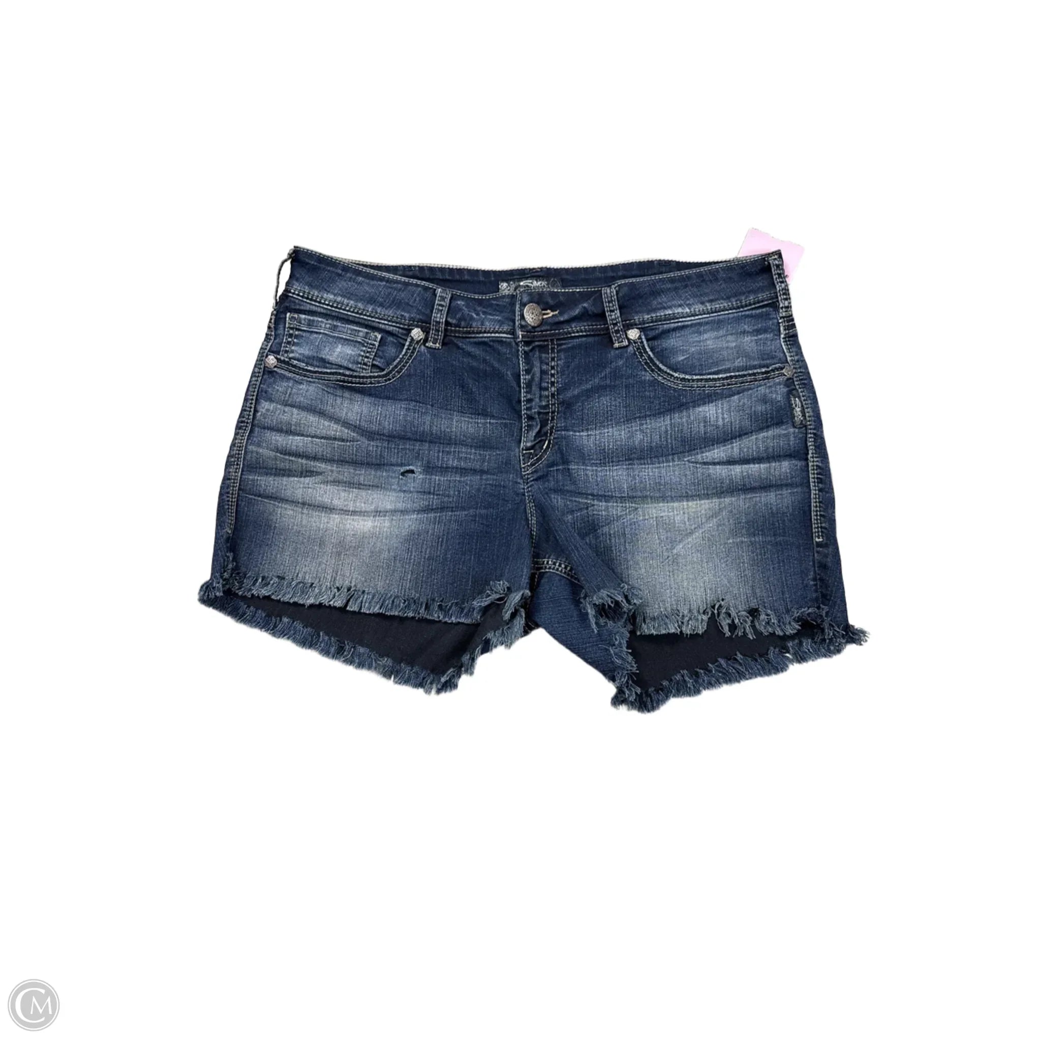 Resilient and Durable Men's Work ShortsShorts By Silver In Blue Denim, Size: 18