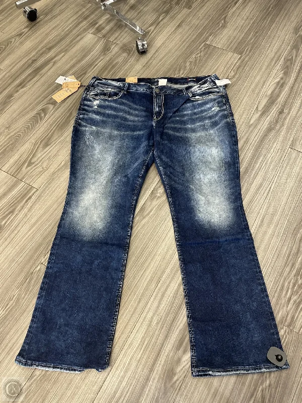 Oversized Relaxed-Fit Men's JeansJeans Boot Cut By Silver In Blue, Size: 24