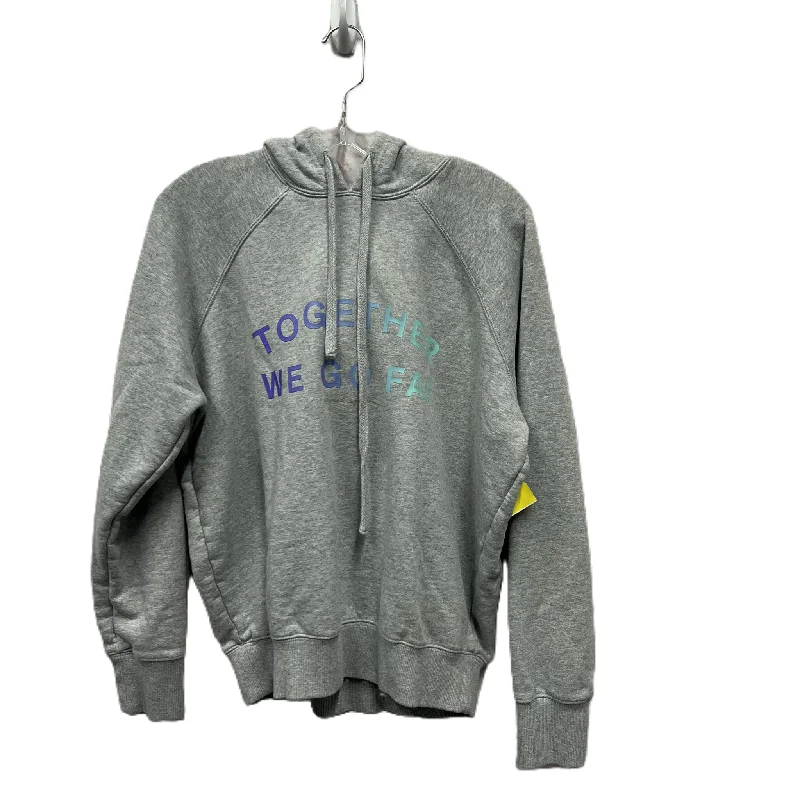 Comfortable Men's Fleece HoodiesAthletic Sweatshirt Hoodie In Grey, Size: M