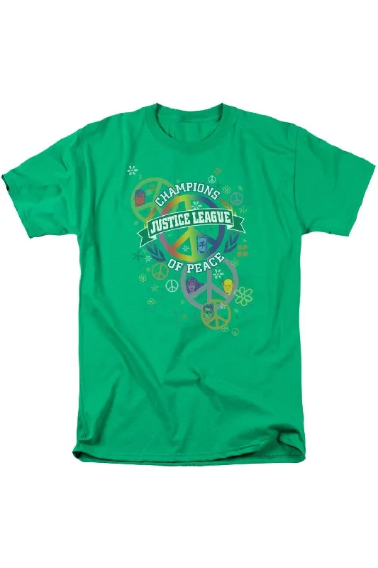 Men's Unique and Designer TopsJustice League of America Peace League Short Sleeve Adult Tee / T-Shirt Men's Unique and Designer TopsJustice League of America Peace League Short Sleeve Adult Tee / T-Shirt