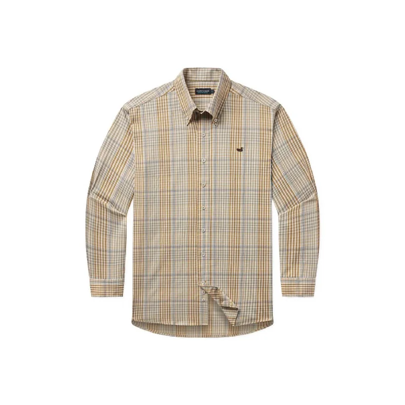 Men's Scoop Neck T-Shirts for a Relaxed FeelMen's Edgefield Windowpane Shirt In Field Khaki/dark Olive Men's Scoop Neck T-Shirts for a Relaxed FeelMen's Edgefield Windowpane Shirt In Field Khaki/dark Olive