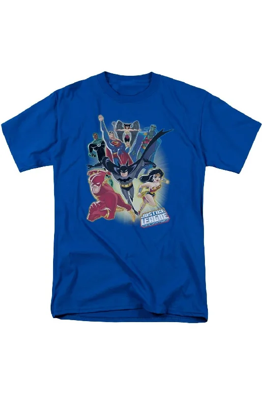 Lightweight Men's Linen ShirtsJustice League of America Unlimited Short Sleeve Adult Tee / T-Shirt