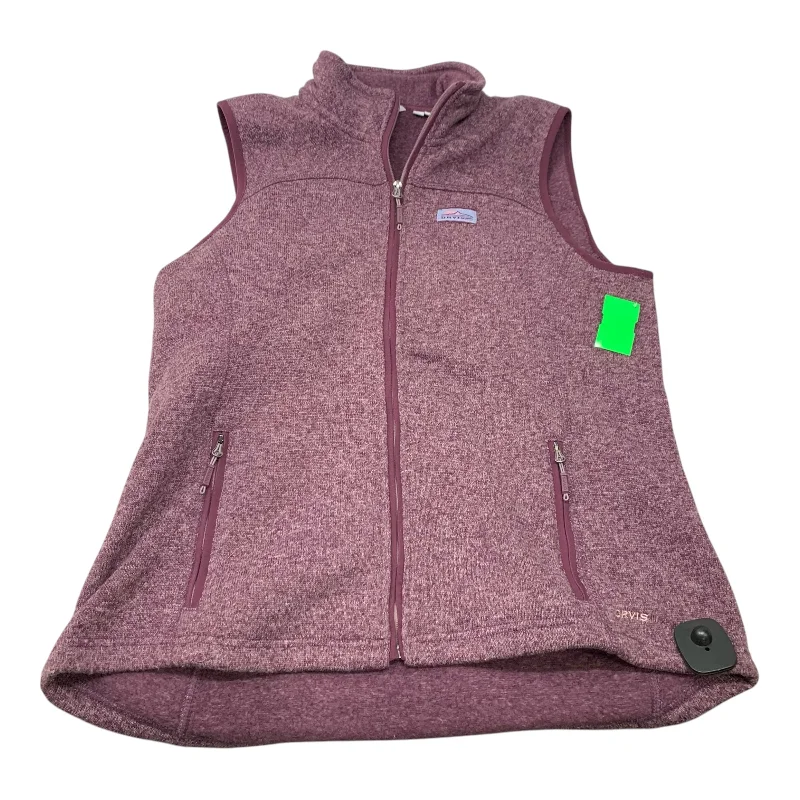 Men's Coats with Wind-Resistant FabricVest Fleece By Orvis In Purple, Size: L