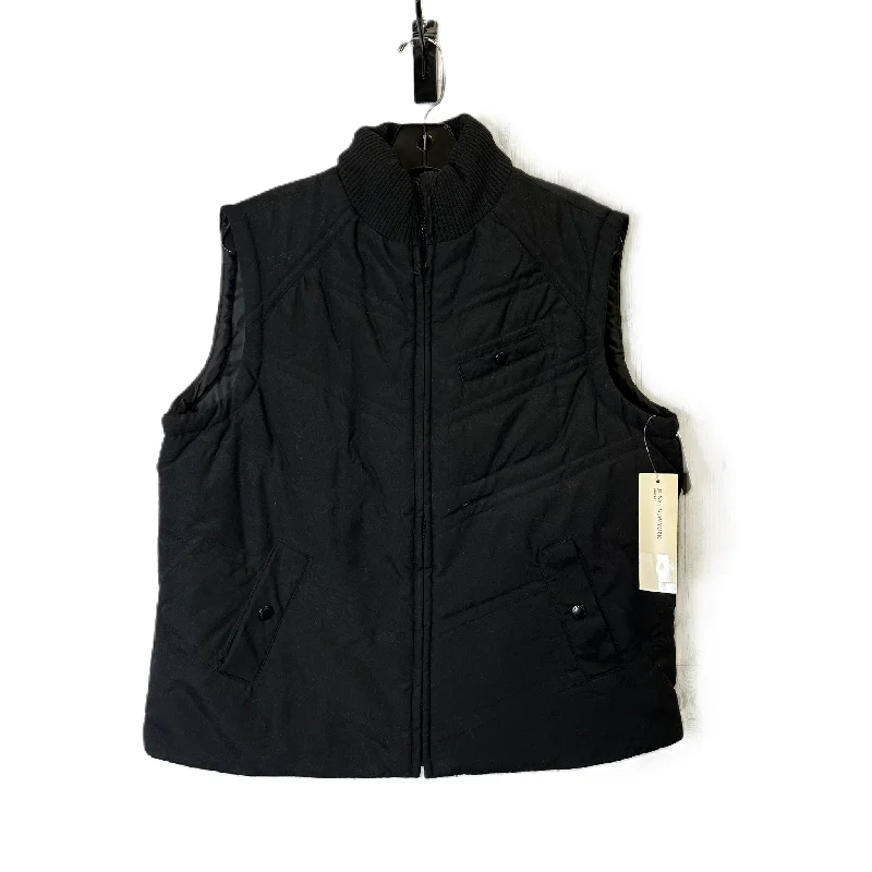 Men's Coats for Casual WearVest Puffer & Quilted By Jones New York In Black, Size: L Men's Coats for Casual WearVest Puffer & Quilted By Jones New York In Black, Size: L