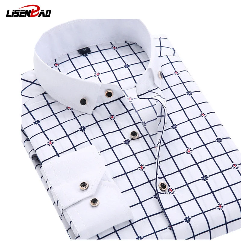 Men's Muscle Fit T-Shirts for a Body-Hugging FitLong Sleeve Solid Color Dot Printing Shirt Men's Muscle Fit T-Shirts for a Body-Hugging FitLong Sleeve Solid Color Dot Printing Shirt
