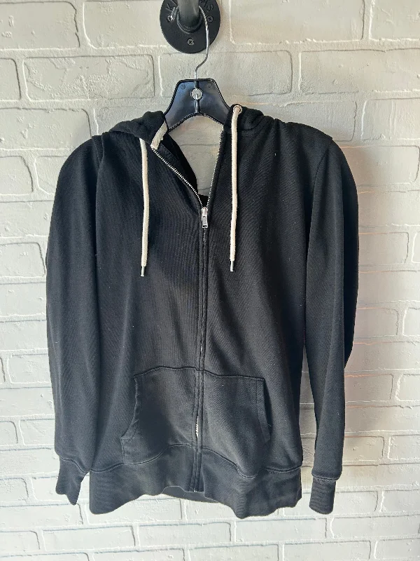 Best Men's Pullover HoodiesSweatshirt Hoodie By Gap In Black, Size: M