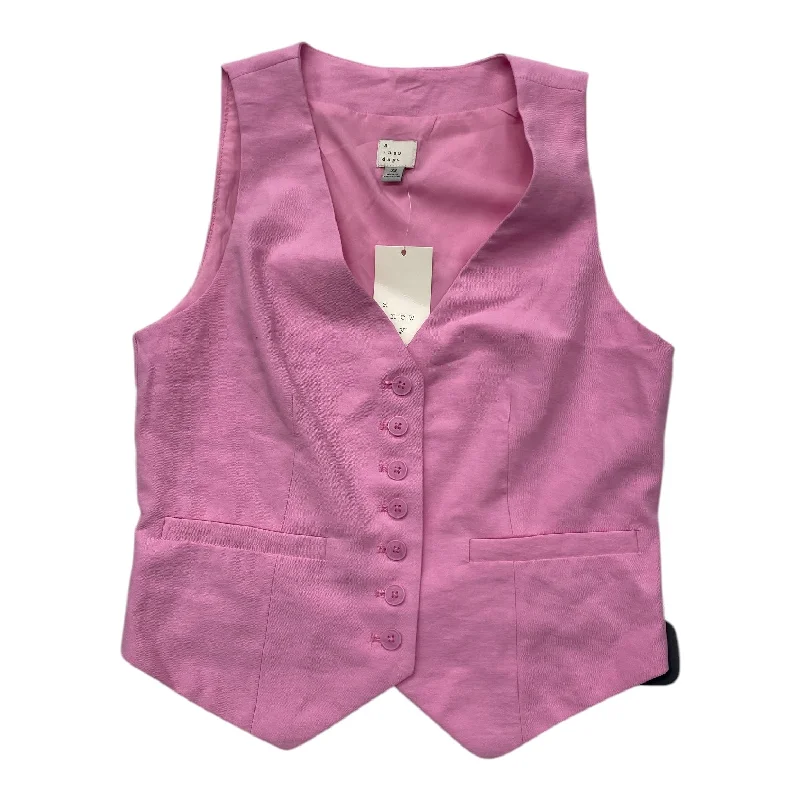Elegant Men's Wool CoatsVest Other By A New Day In Pink, Size: Xs
