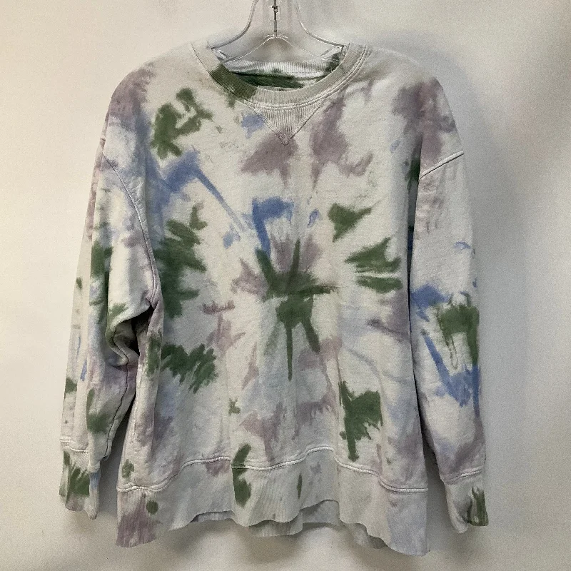 Stylish Men's Designer HoodiesSweatshirt Crewneck By Cmb In Tie Dye Print, Size: S