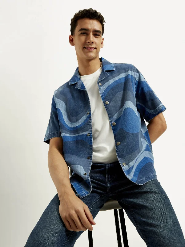 Men's Button-Down Collar Shirts for Staying PolishedMen's Abstract Relaxed Fit Shirt