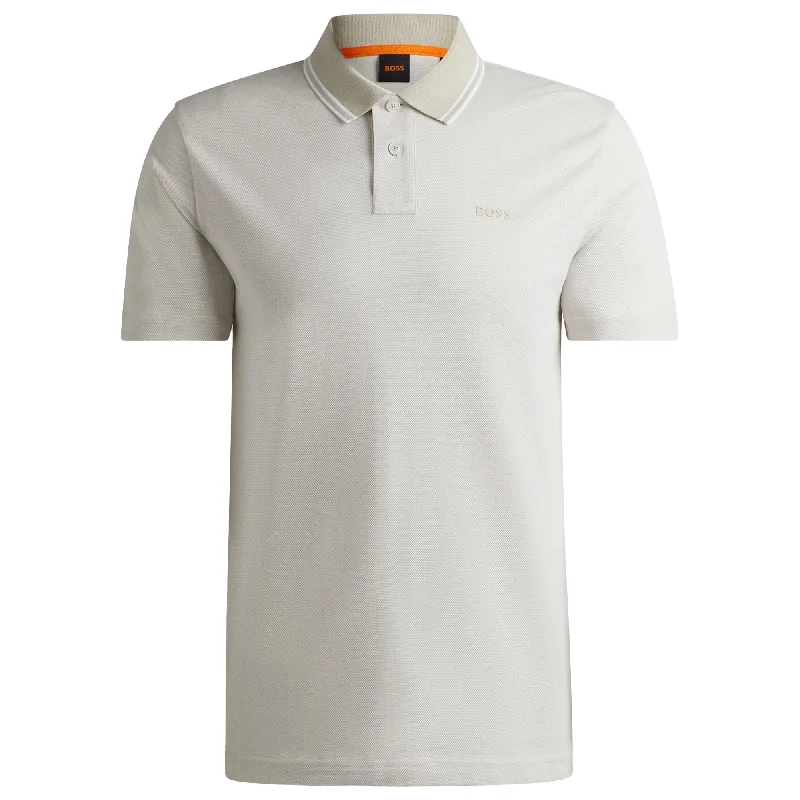Men's Shirts with Button-Down CollarsBoss PeOxford New Polo - Beige