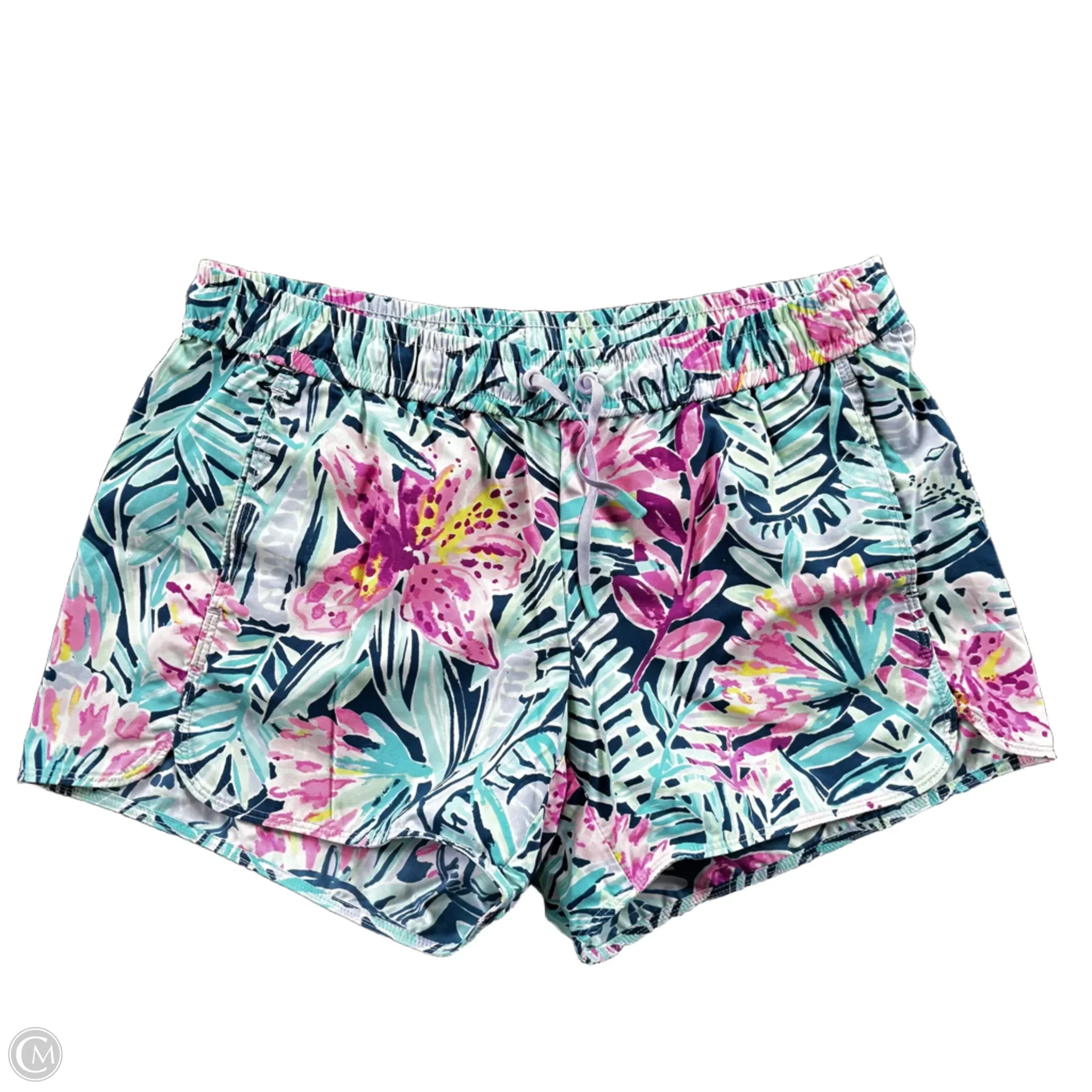 Fast-Drying Men's Swim and Beach ShortsShorts Designer By Lilly Pulitzer In Blue & Pink, Size: S Fast-Drying Men's Swim and Beach ShortsShorts Designer By Lilly Pulitzer In Blue & Pink, Size: S