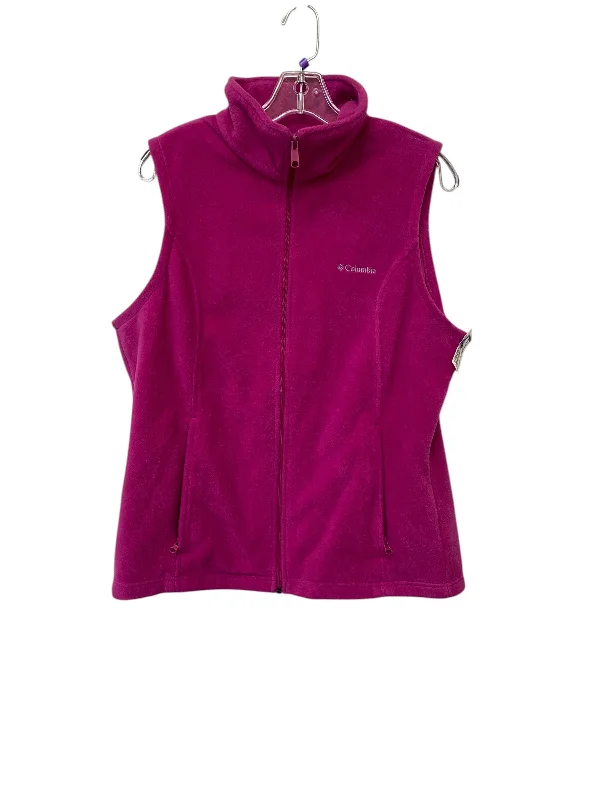 Men's Coats for Rainy WeatherVest Fleece By Columbia In Pink, Size: L