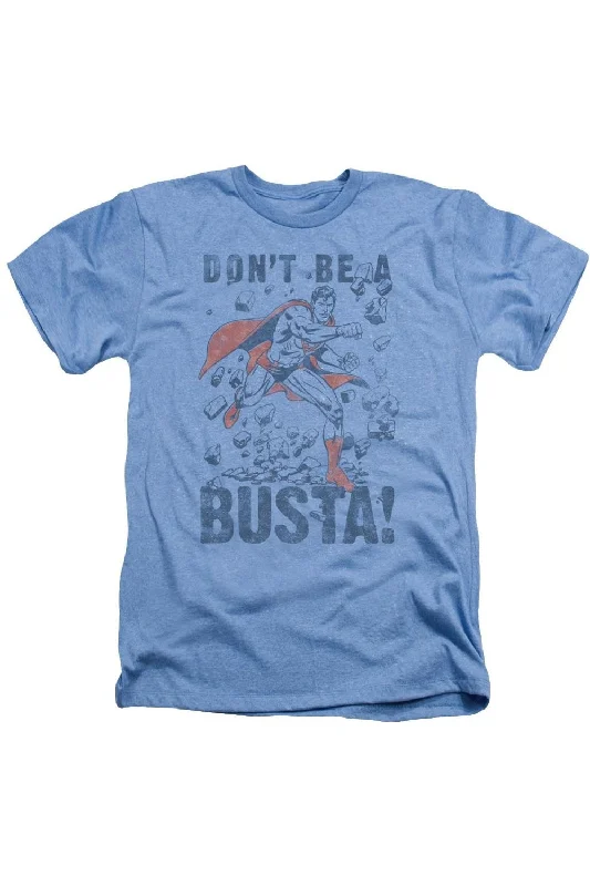 Men's Performance Shirts for SportsSuperman Busta Adult Heather Tee / T-Shirt