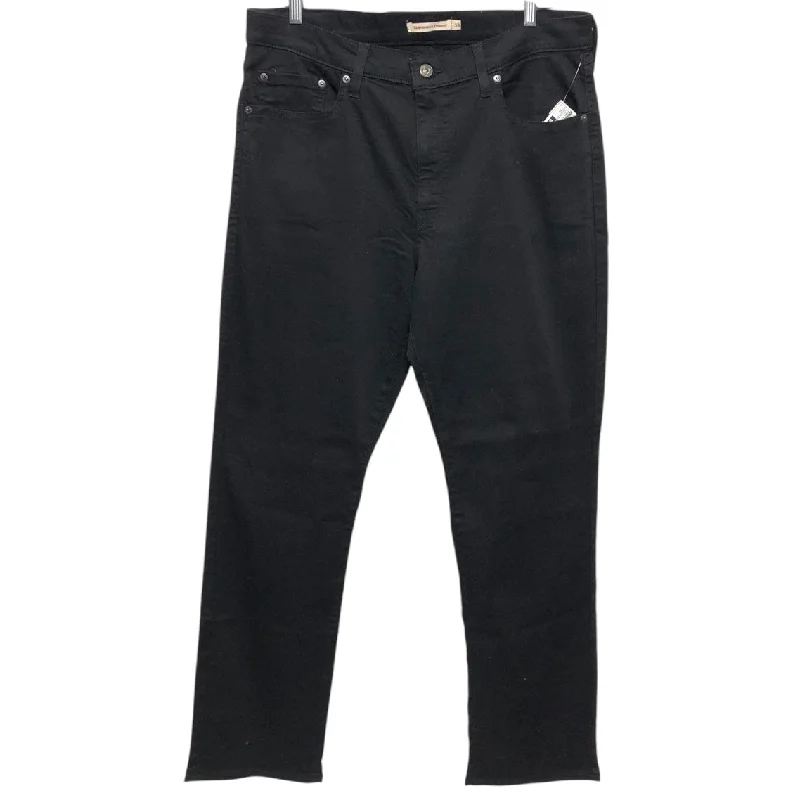 Stylish Men's JeansJeans Straight By Levis In Black, Size:16