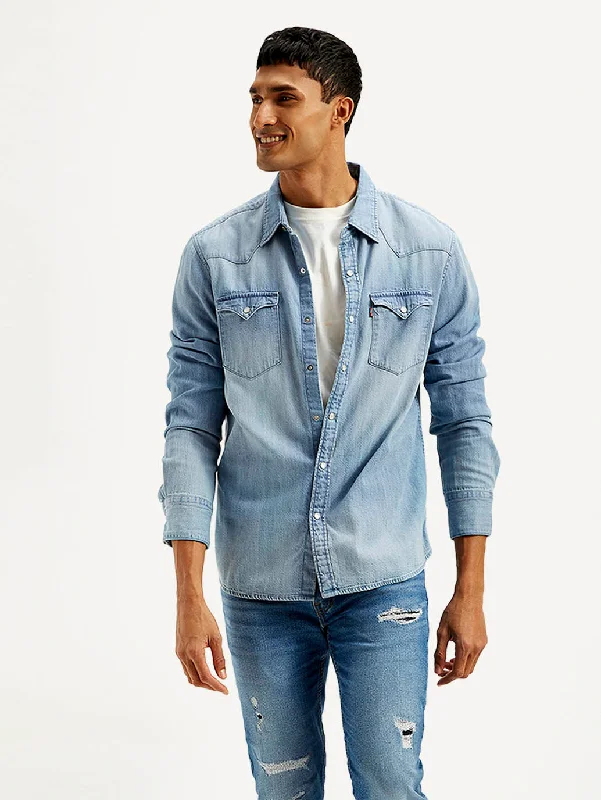 Men's Casual Friday Shirts for Relaxed Office DaysMen's Solid Slim Fit Shirt