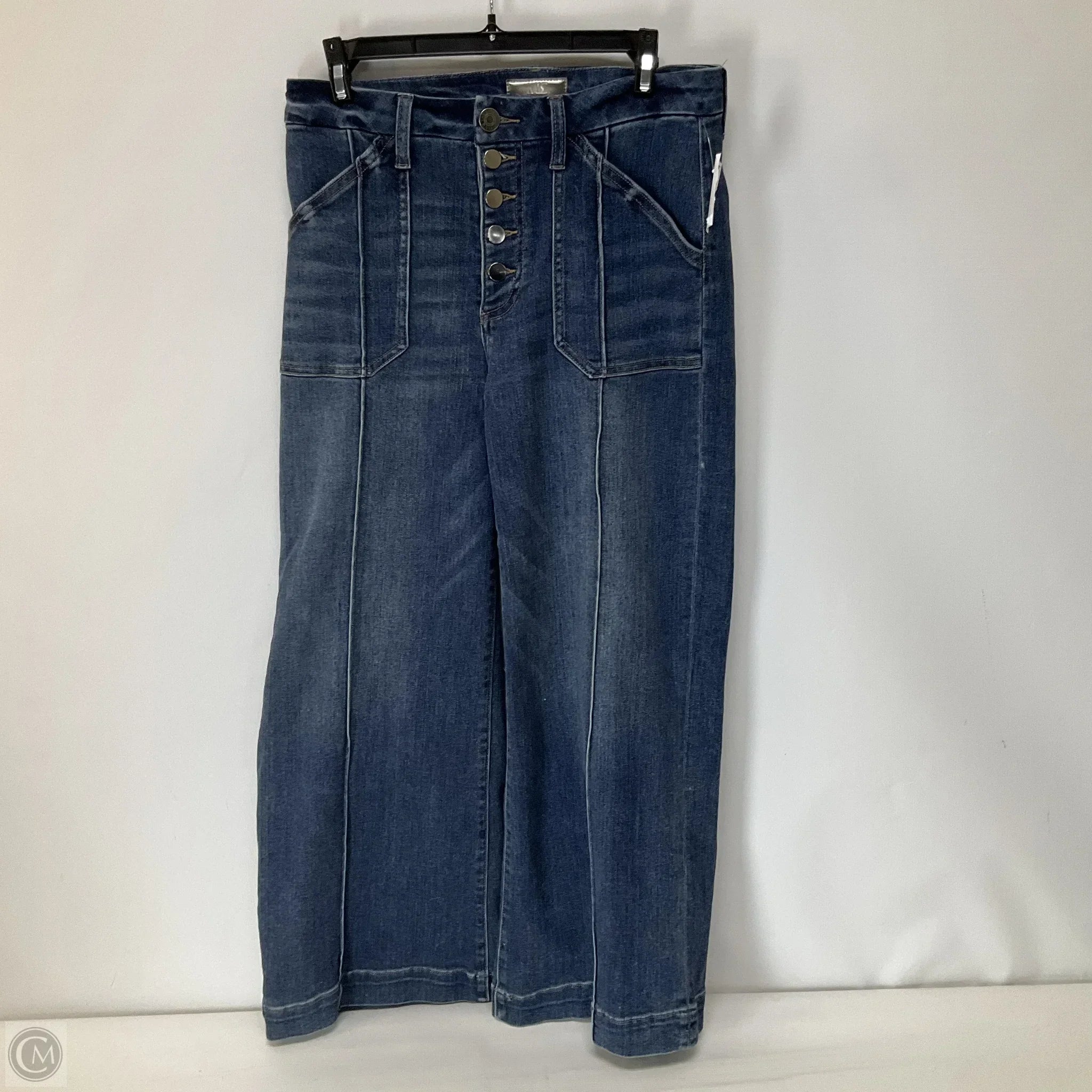 Elegant Straight-Leg Men's JeansJeans Wide Leg By Kut In Blue Denim, Size: 4