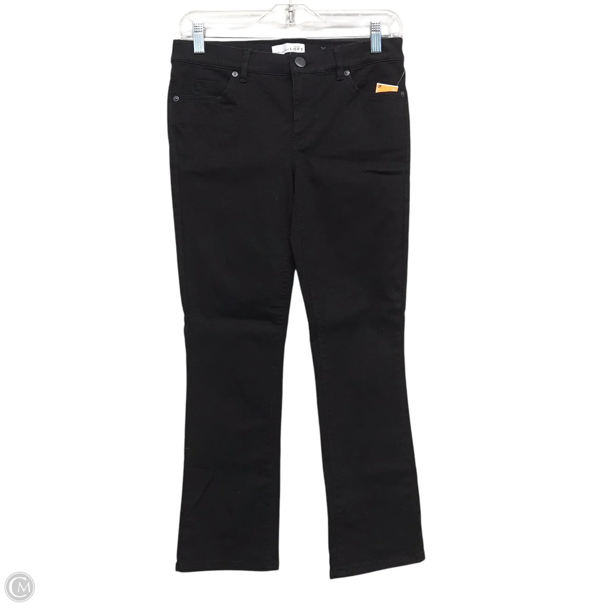 Fashionable Men's JeansJeans Skinny By Loft In Black Denim, Size: 2