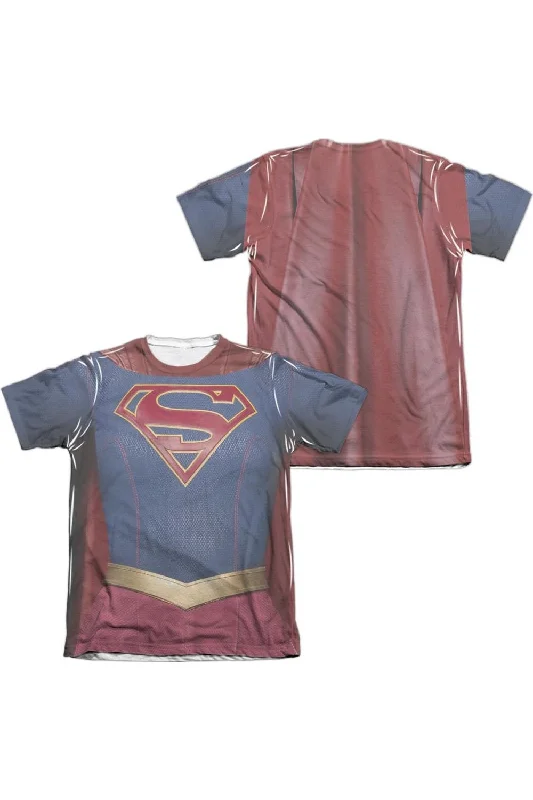 Men's Long-Sleeved ShirtsSupergirl Supergirl Uniform (Front/Back Print) Adult Poly/Cotton Short Sleeve Tee / T-Shirt Men's Long-Sleeved ShirtsSupergirl Supergirl Uniform (Front/Back Print) Adult Poly/Cotton Short Sleeve Tee / T-Shirt