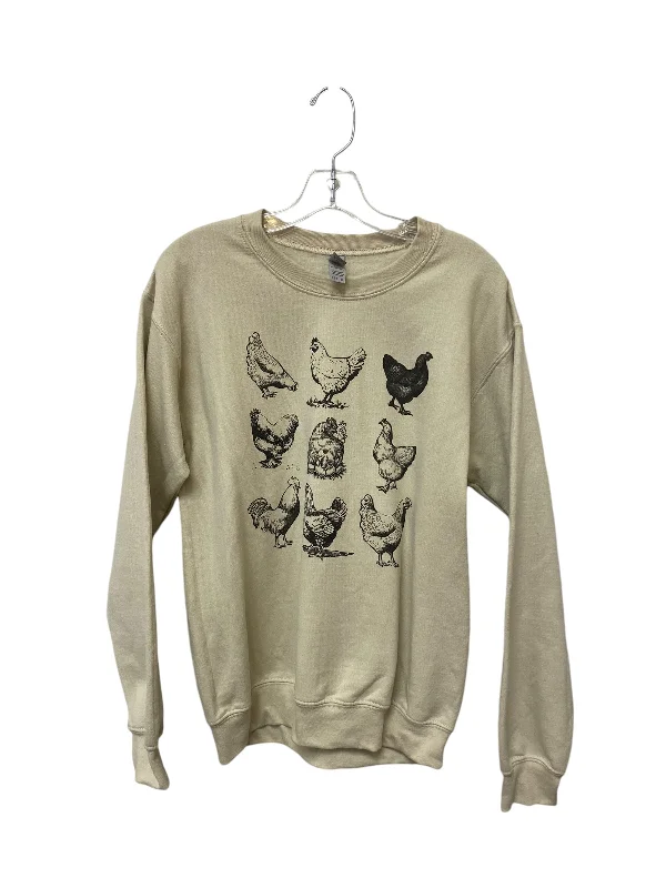 Men's Hoodies for Tall MenSweatshirt Crewneck By Gildan In Tan, Size: S