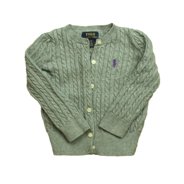 Men's Sweaters with Stand-Up CollarsRalph Lauren Girls Gray Cardigan