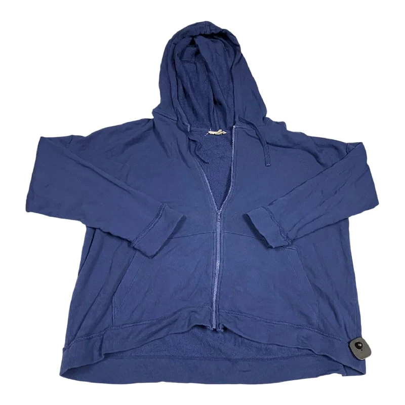 Men's Hoodies with Breathable FabricSweatshirt Hoodie By Eileen Fisher In Blue, Size: Xl Men's Hoodies with Breathable FabricSweatshirt Hoodie By Eileen Fisher In Blue, Size: Xl