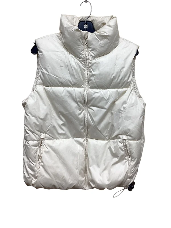 Men's Coats with ButtonsVest Puffer & Quilted By Old Navy In White, Size: S